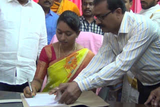 municipal chair person Acceptance of responsibilities in jagityala