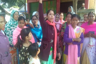 protest against microfinance company in amguri