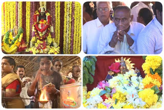 The crowds of devotees at the  bommuru Sun Temple