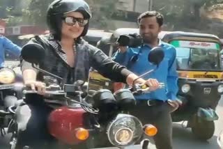 sonakshi sinha gets trolled by ride bike on mumbai busy road