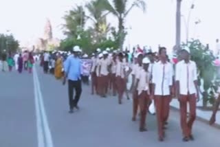 Road safety awareness rally in Puducherry