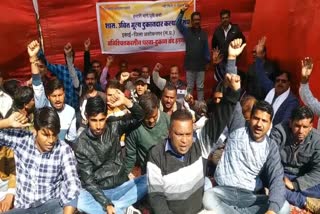 Salesmen gave indefinite strike on several demands