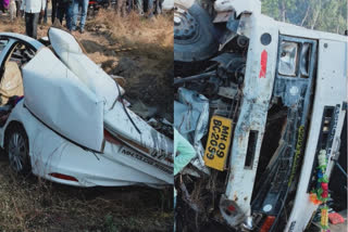 Maharashtra : Six of family killed, two injured in car-truck collision