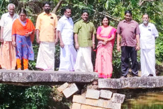 archeology department  archeology department inspected stone bridge in Karunagappally  stone bridge in Karunagappally  പാവുമ്പ കല്ലുപാലം  ചരിത്രസ്‌മാരകമായ പാവുമ്പ കല്ലുപാലം തകർച്ചയുടെ വക്കിൽ  സംരക്ഷണമൊരുക്കാൻ പുരാവസ്‌തു വകുപ്പ്  കൊല്ലം