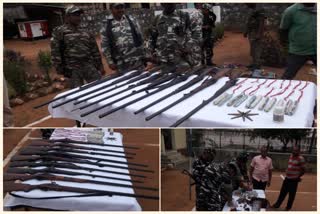 crpf-seize-heavy-amount-of-mao-equipments-in-chandrapur-forest-of-rayagada