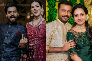 Actor Balu Varghese is a young actor in Malayalam cinema Actor and screenwriter Vishnu Unnikrishnan's wedding is on the same day  ബാലുവിന്‍റെയും വിഷ്ണുവിന്‍റെയും വിവാഹം ഇന്ന്  എലീന കാതറീന്‍  ബാലു വർഗീസ്  വിഷ്ണു ഉണ്ണികൃഷ്ണന്‍  ഹണി ബീ  അമര്‍ർ അക്ബര്‍ അന്തോണി  കട്ടപ്പനയിലെ ഹൃത്വിക് റോഷന്‍  Actor Balu Varghese  Actor and screenwriter Vishnu Unnikrishnan