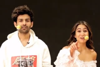 Sara  ali khan in love Aaj kal, Love Aaj kal promotion, Love Aaj kal film latest news, Love Aaj kal trailer, सारा - कार्तिकचे नवे चॅलेंज