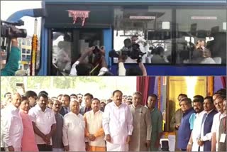 Brts bus inguration by vice president