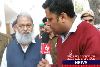 Anil Vij exclusive talk to etv bharat on delhi assembly election 2020