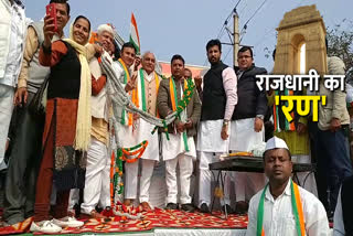 Delhi assembly elections 2020 congress candidate Siddharth Kundu Bhupinder Singh Hooda and Raja Brar election campaign in Narela