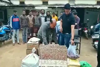 Excise department raided in govt liquor shop in mahasamund