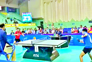 national table tennis championship at Indore stadium in Hyderabad