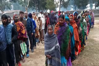 Polling in third phase of three tier panchayat elections in Surajpur