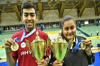 indian tt player harmeet desai and sutirtha mukherji became national champion