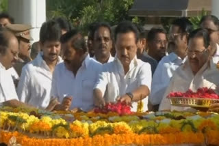 MK Stalin pays tribute to CN Annadurai