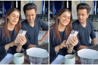 Riteish Deshmukh - Jenelia wedding Anniversary, Riteish Deshmukh wedding Anniversary wish, Riteish Deshmukh hillarious Wish video, जाणारे रितेश देशमुख आणि जेनेलिया, Riteish Deshmukh news, Jenelia deshmukh wish wedding Anniversary to riteish