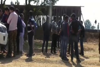 villagers stopped construction work