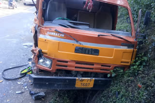 Collision between two trucks near Nahan