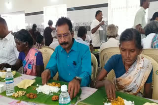 District collector attend samapanthi dinner