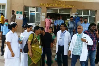 Members of the rejuvenation team who visited Khammam Hospital