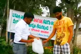 This Hyderabad engineer gives a sapling in exchange for plastic