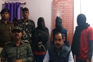 three criminals planning robbery arrested with weapons in chaibasa