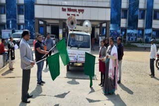 Awareness chariot for cancer awareness in surajpur