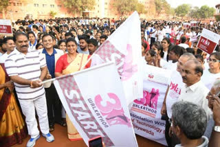 world cancer day rally in vijayawada