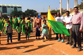 Physically challenged persons district level sports Meet