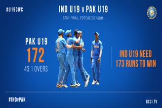 under 19  U-19 World Cup  ind pak semi final  U-19 ലോകകപ്പ് സെമി  ഇന്ത്യാ പാകിസ്ഥാന്‍