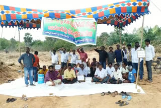 sc protest in jangareddygudem mandal