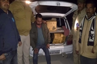 1 arrested with 40 liter illegal raw liquor in paonta sahib, 40 लीटर अवैध कच्ची शराब के साथ 1 गिरफ्तार