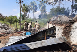 fire accident in coolie worker house