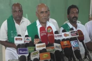 TN Famers Assossiation Chief AK Shanmugam warns TN