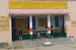 students-sweeping-in-government-primary-school-chamaran-purva-in-chhatarpur