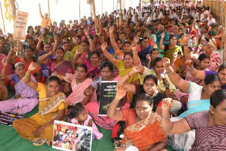 farmers protest news in amaravathi