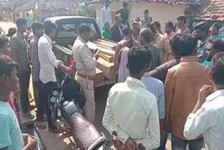 Forest department team reached to seize illegal wood