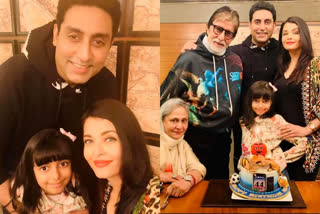 Aishwarya shares family moments from Abhishek's birthday party  'ഹാപ്പി ബര്‍ത്ത്ഡേ ബേബി'യെന്ന് ഐശ്വര്യ; കുടുംബത്തോടൊപ്പം പിറന്നാള്‍ ആഘോഷിച്ച് അഭിഷേക് ബച്ചന്‍  അഭിഷേക് ബച്ചന്‍  Aishwarya rai  Abhishek's birthday party  ബോളിവുഡ് താരം അഭിഷേക് ബച്ചൻ  aradhya bachan