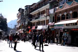 good weather of manali after snowfall