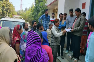 Villagers submitted memorandum to SDM in Hoshangabad