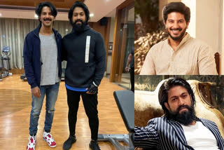 dulquer salmaan  Young actor Dulquer Salmaan's picture with actor Yash goes viral  Young actor Dulquer Salmaan  actor Yash  സുകുമാര കുറുപ്പ്  നടന്‍ ദുല്‍ഖര്‍ സല്‍മാന്‍  നടന്‍ യഷ്  റോക്കി ഭായ്  സുകുമാര കുറുപ്പ്  കെജിഎഫ്