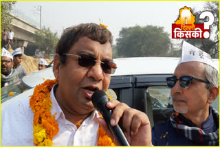 AAP MP Sushil Gupta seeks vote for Shiv Charan Goyal delhi election 2020