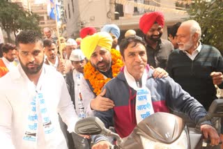 bhagwant mann targets amarinder singh in delhi election campaign