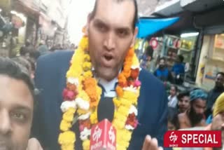 great khali in delhi election campaign