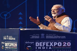 Indian defence industry  ministry of defence  11th edition of DefExpo  DefExpo in lucknow  Stockholm International Peace Research Institute  AVIC news  ராணுவ தளவாட ஏற்றுமதி 5 பில்லியன் டாலராக அதிகரிக்கப்படும்: பிரதமர் நரேந்திர மோடி  ராணுவ தளவாடங்கள் உற்பத்தி  பாதுகாப்பு கண்காட்சி 2020  நரேந்திர மோடி, பாதுகாப்பு தளவாடங்கள், ராணுவம், லக்னோ, கண்காட்சி, மேக் இன் இந்தியா