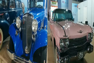 Vintage cars exhibition at Auto Expo 2020 in greater noida