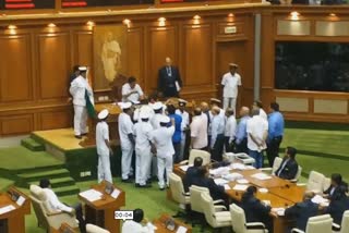 goa assembly house adjorned for oppositions members intruption