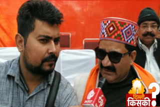 ETV bharat special interview with Himachal government minister Govind Singh Thakur in Mandavali at delhi