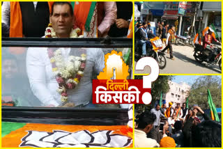 khali do road show for bjp in which traffic rules are broken