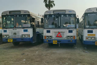 Stopping of buses in yadadri bhuvanagiri